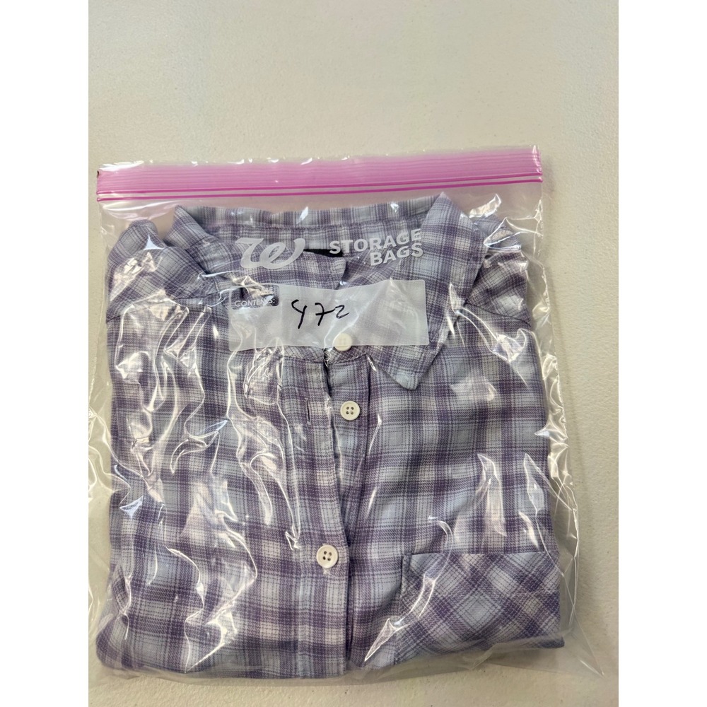 PAIGE Women's‎ Plaid Button Down Shirt Long Sleeve Casual Cotton Top Small - Picture 8 of 8